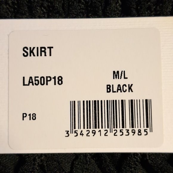 MOLLY BRACKEN NWT LACE Skirt Sz Medium ELASTIC WAIST lined OFFICE FORMAL BLACK - Picture 9 of 13